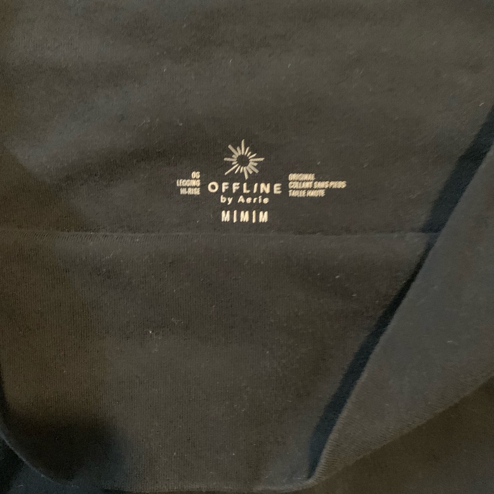 Offline by Aerie hi-rise black leggings.